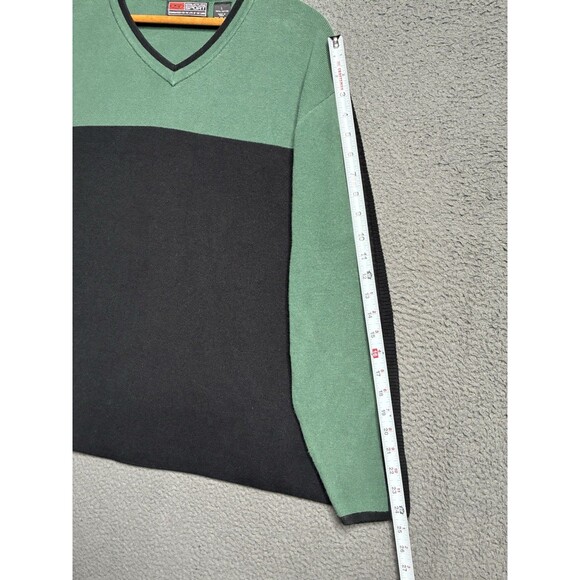 Vintage 90s Structure Sport Boxy Stripe Knit Sweater / Sweatshirt Y2K Vtg Large - Picture 10 of 12